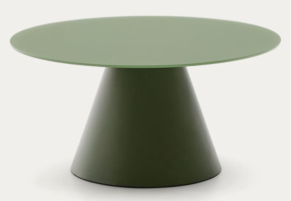 Кофейный столик La Forma WILSHIRE T0600003CR19 Зеленый Ø 80 см-1
