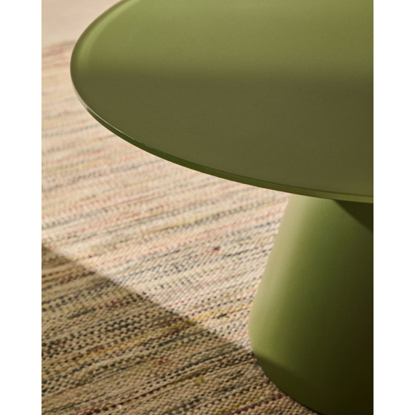 Кофейный столик La Forma WILSHIRE T0600003CR19 Зеленый Ø 80 см-2