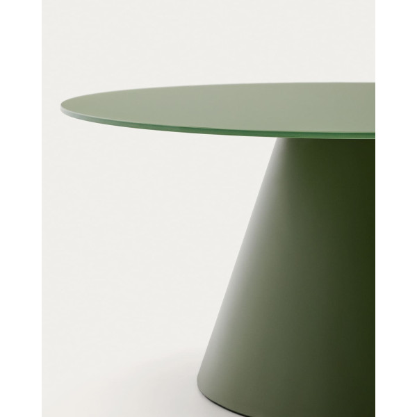 Кофейный столик La Forma WILSHIRE T0600003CR19 Зеленый Ø 80 см-3