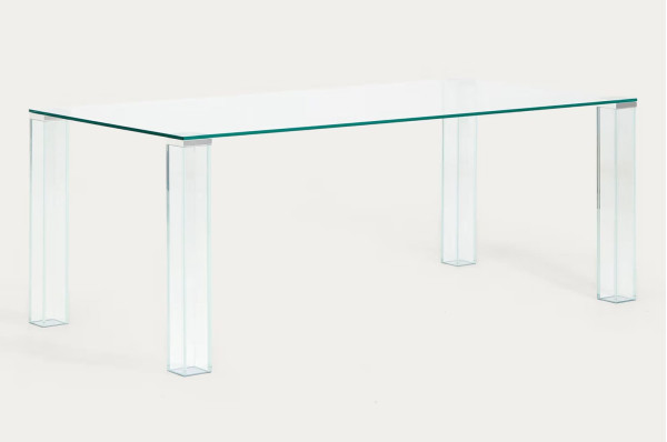 Стол обеденный La Forma Adularia T00240CR07 Прозрачный 200x100 см-5