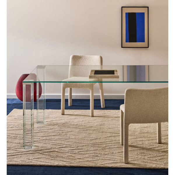 Стол обеденный La Forma Adularia T00240CR07 Прозрачный 200x100 см-1