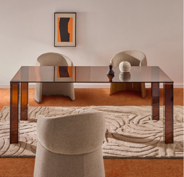 Стол обеденный La Forma Adularia T00240CR10 Коричневый 200x100 см-0