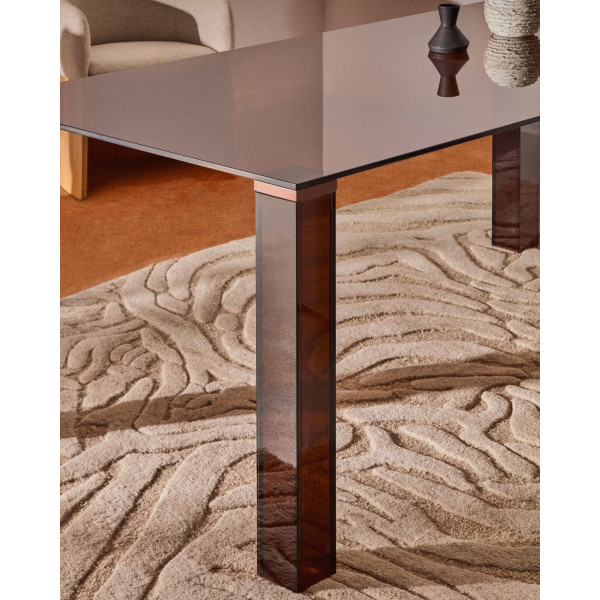 Стол обеденный La Forma Adularia T00240CR10 Коричневый 200x100 см-2