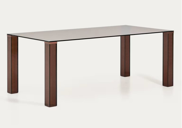 Стол обеденный La Forma Adularia T00240CR10 Коричневый 200x100 см-5