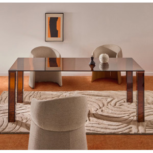 Стол обеденный La Forma Adularia T00241CR10 Коричневый 160x90 см