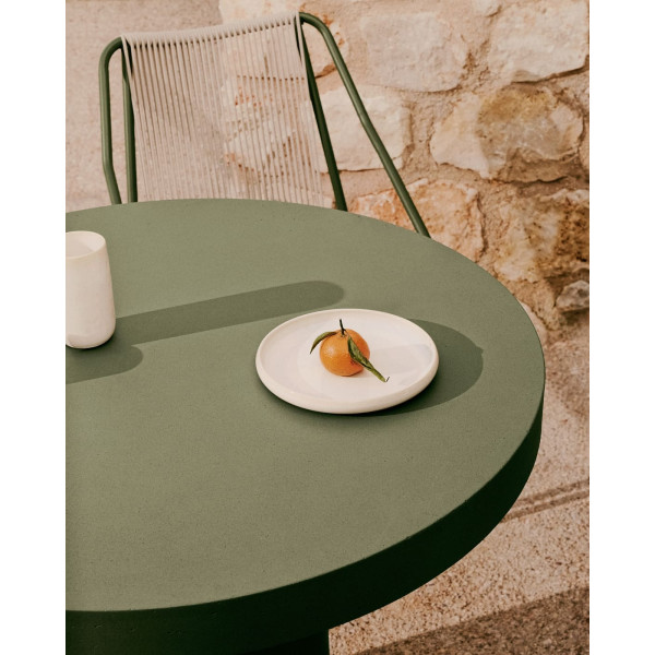 Стіл обідній La Forma AIGUABLAVA T00048PR19 Зелений Ø 90 см-2