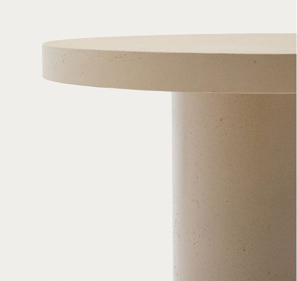 Стіл обідній La Forma AIGUABLAVA T00048PR39 Бежевий Ø 90 см-3