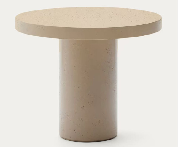 Стіл обідній La Forma AIGUABLAVA T00048PR39 Бежевий Ø 90 см-2