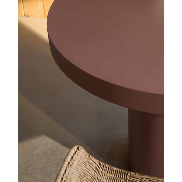 Стіл обідній La Forma AIGUABLAVA T00048PR59 Теракотовий Ø 90 см-1