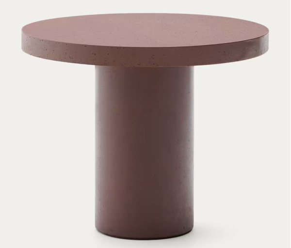 Стіл обідній La Forma AIGUABLAVA T00048PR59 Теракотовий Ø 90 см-2