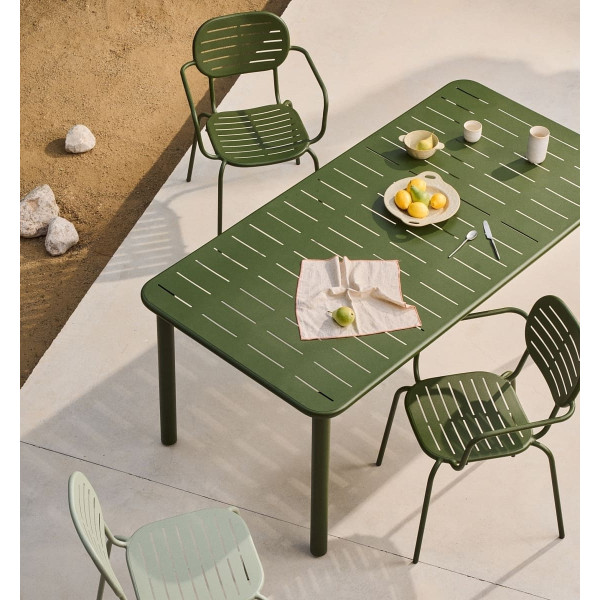Уличный стол La Forma Brai T00061RR19 Зеленый 90х180 см-0