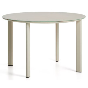 Круглый садовый стол La Forma Erice O00317CR39 Экрю Ø 120 см