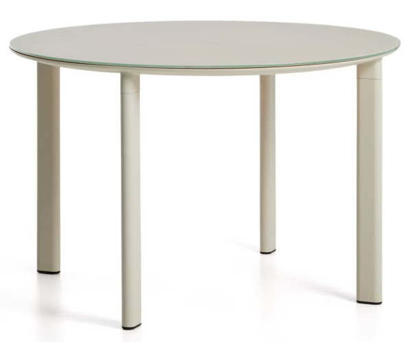 Круглый садовый стол La Forma Erice O00317CR39 Экрю Ø 120 см-0
