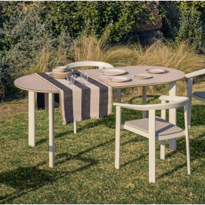 Садовый стол La Forma Erice O00625CR39 Экрю 230х100 см