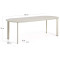 Садовий стіл La Forma Erice O00625CR39 Екрю 230х100 см-8-thumb