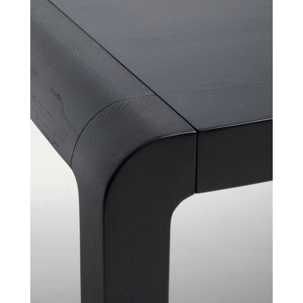 Раскладной обеденный стол La Forma Erisia T00484MO09 Черный 100х200 (280) см-10