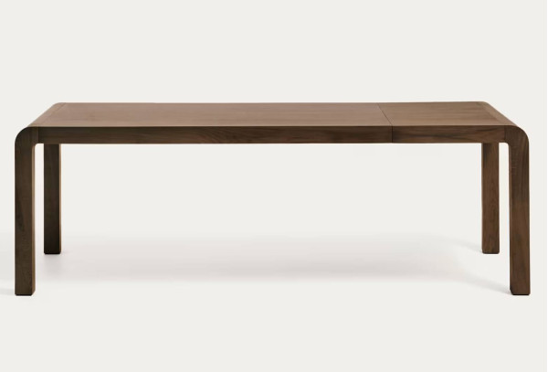 Раскладной обеденный стол La Forma Erisia T00484MO11 Темный орех 100х200 (280) см-4