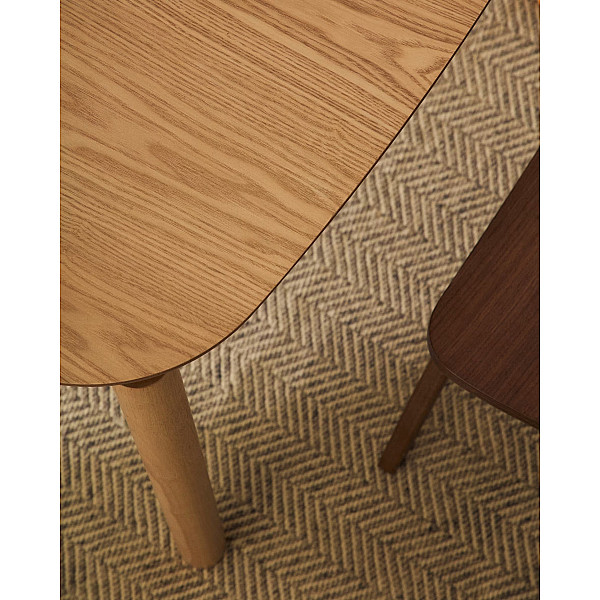 Обеденный стол La Forma Indara T00116WM46 Натуральный 100x100 см-2