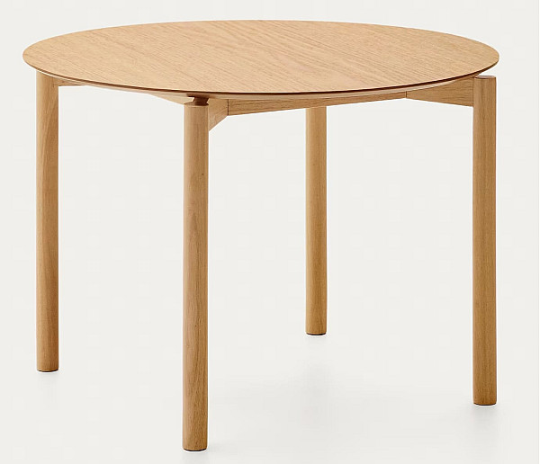 Обеденный стол La Forma Indara T00115WM46 Натуральный Ø 100 см-2