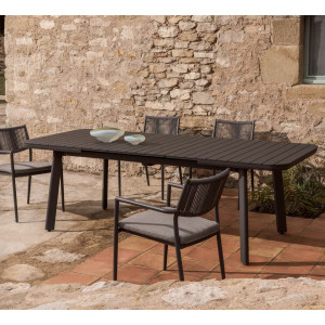 Раздвижной уличный стол La Forma Izola O00213RR02 Графит 220 (280) x 100 см