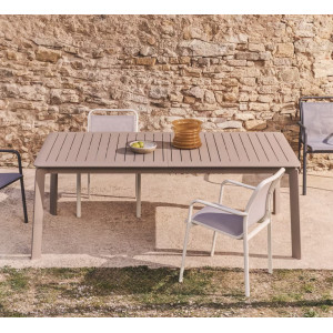 Раздвижной уличный стол La Forma Izola O00213RR12 Taupe 220 (280) x 100 см