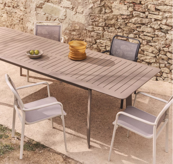 Раздвижной уличный стол La Forma Izola O00213RR12 Taupe 220 (280) x 100 см-2