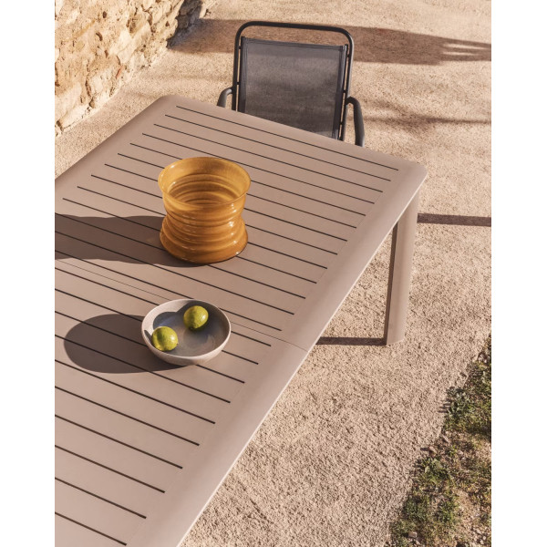 Раздвижной уличный стол La Forma Izola O00213RR12 Taupe 220 (280) x 100 см-3