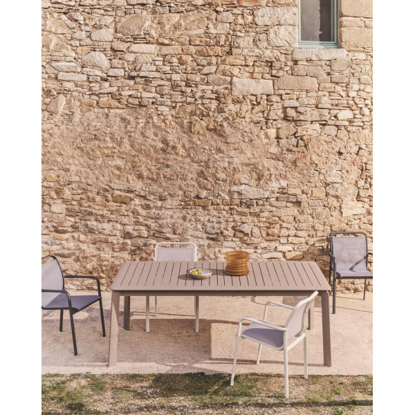 Раздвижной уличный стол La Forma Izola O00213RR12 Taupe 220 (280) x 100 см-1