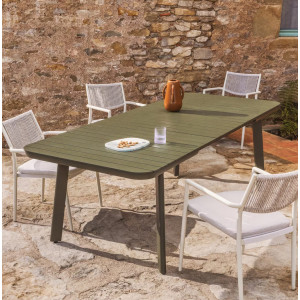 Раздвижной уличный стол La Forma Izola O00213RR19 Зеленый 220 (280) x 100 см