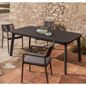 Раздвижной уличный стол La Forma Izola O00400RR02 Графит 185 (235) x 100 см