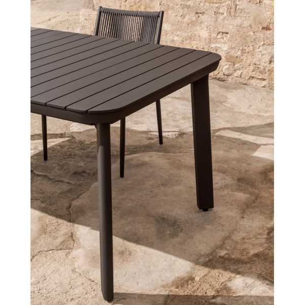 Розсувний вуличний стіл La Forma Izola O00400RR02 Графіт 185 (235) x 100 см-3