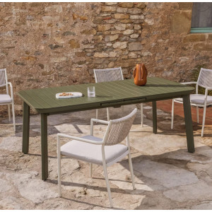 Раздвижной уличный стол La Forma Izola O00400RR19 Зеленый 185 (235) x 100 см