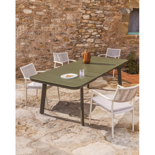 Раздвижной уличный стол La Forma Izola O00400RR19 Зеленый 185 (235) x 100 см-2