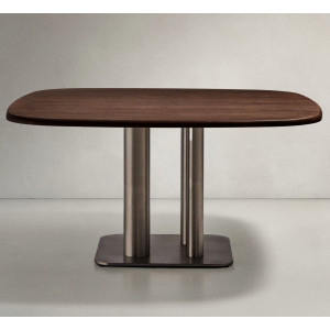 Обеденный стол La Forma Melvar T00255WM10 Орех 150х150 см