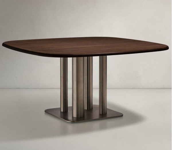 Обідній стіл La Forma Melvar T00255WM10 Горіх 150х150 см-2