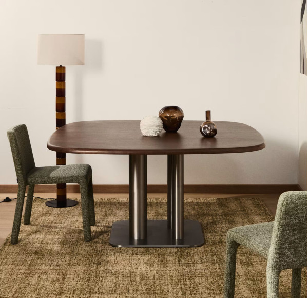 Обідній стіл La Forma Melvar T00261WM10 Горіх 121х121 см-0