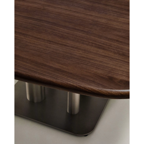 Обідній стіл La Forma Melvar T00261WM10 Горіх 121х121 см-5