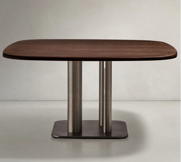 Обідній стіл La Forma Melvar T00261WM10 Горіх 121х121 см-3