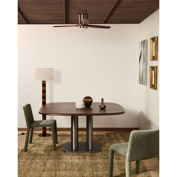 Обідній стіл La Forma Melvar T00261WM10 Горіх 121х121 см-1