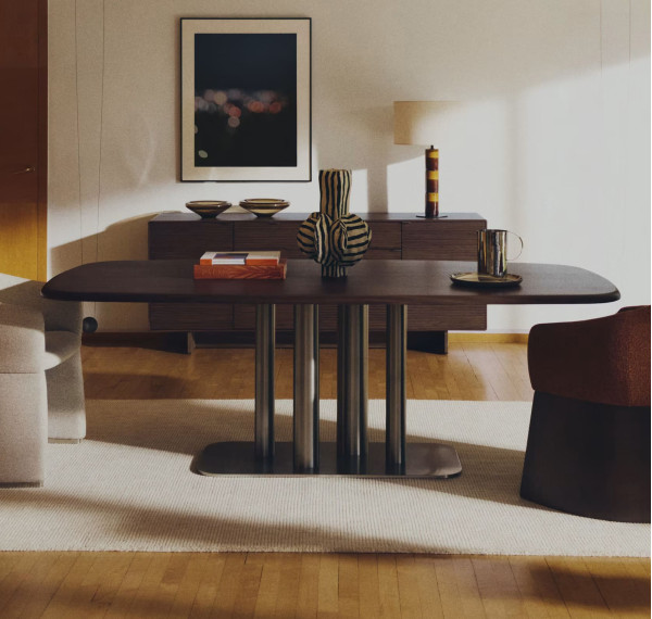 Обідній стіл La Forma Melvar T00262WM10 Горіх 220х110 см-0