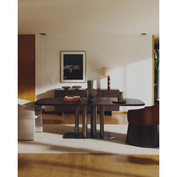 Обідній стіл La Forma Melvar T00262WM10 Горіх 220х110 см-1