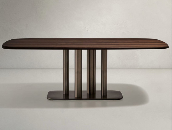 Обідній стіл La Forma Melvar T00291MW10 Горіх 180х100 см-0