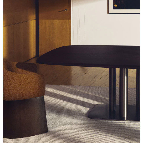 Обідній стіл La Forma Melvar T00291MW10 Горіх 180х100 см-4