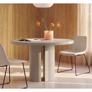 Обеденный стол La Forma Nealy T00538WM12 Экрю Ø 120 см