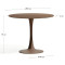 Стіл обідній La Forma Vedira T00582CR09 Коричневий Ø 90 см-4-thumb