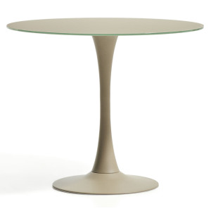 Стіл обідній La Forma Vedira T00582CR14 Taupe Ø 90 см