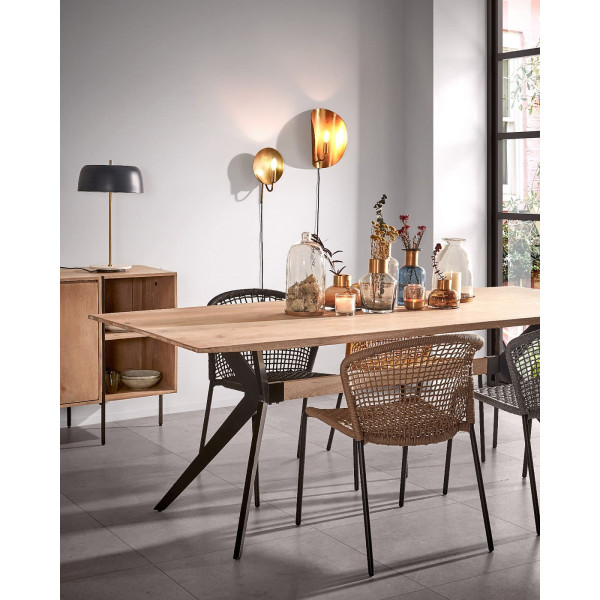 Стіл обідній La Forma AMETHYST 160х90 см CC1047M33 вибілений дуб-2