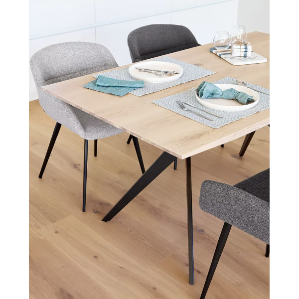 Стіл обідній La Forma AMETHYST 160х90 см CC1047M33 вибілений дуб-1