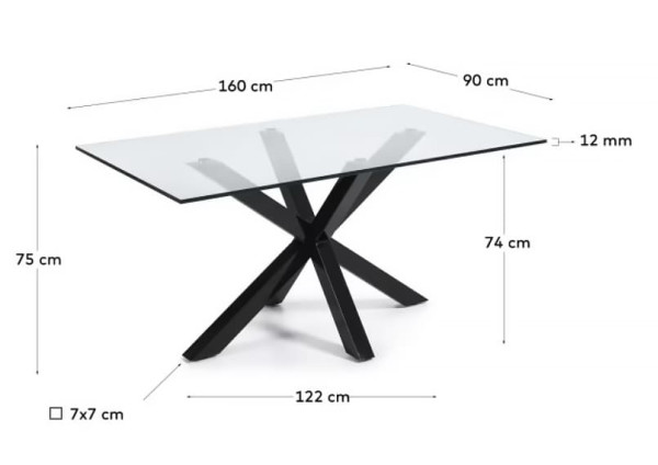 Обідній стіл La Forma ARYA 160х90 см C436C07-6