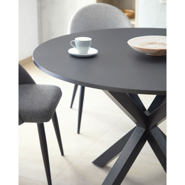 Обідній стіл La Forma ARYA 120 см Чорний CC6021M01-2